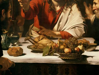 La Cena in Emmaus, 1601 (dettaglio)